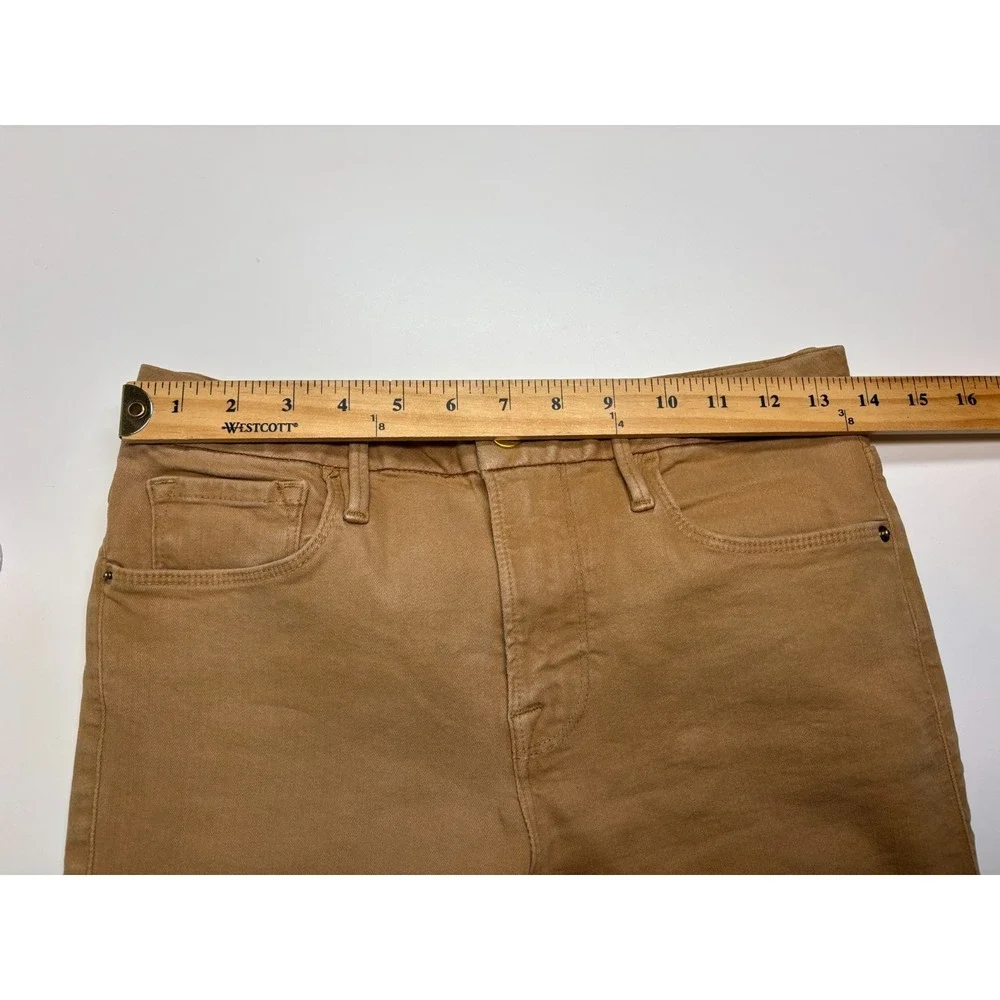 FRAME Jeans Womens 28 Brown Le Crop Mini Boot Bootcut Vicuna Coated
